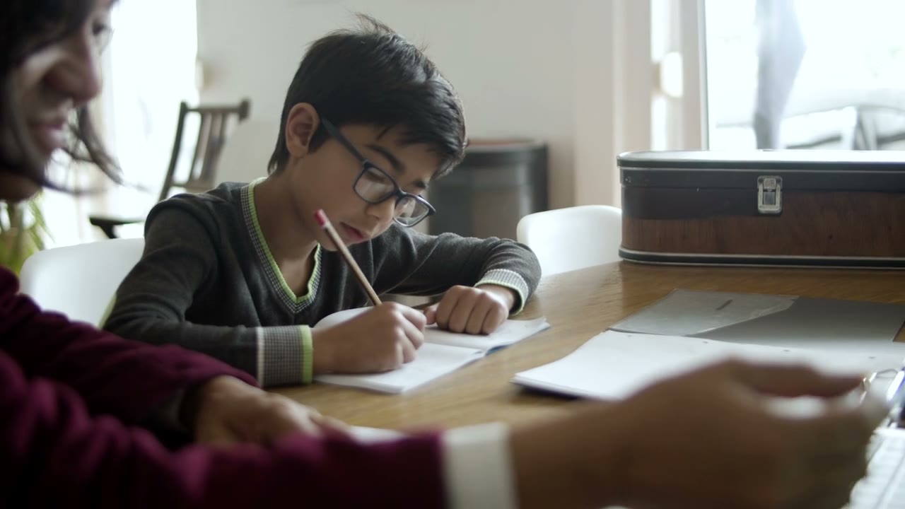Child practicing a useful everyday skill