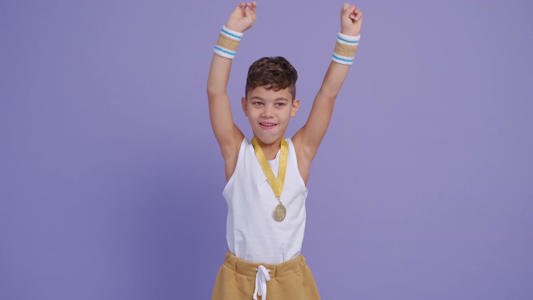 Child celebrating a small learning milestone
