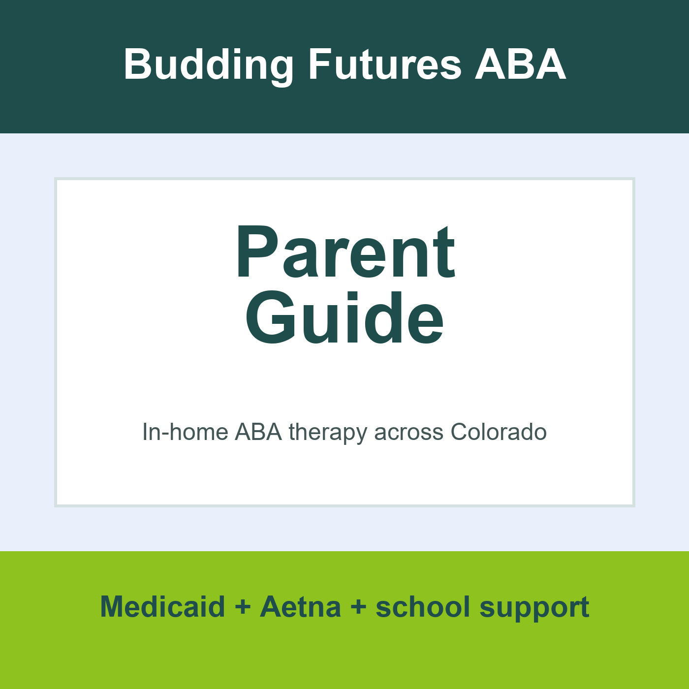 Budding Futures ABA Parent Guide podcast cover